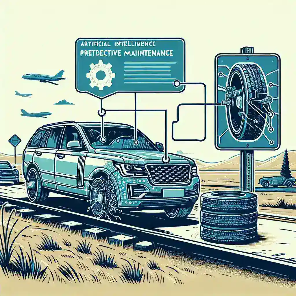 "Tesla AI-powered predictive tire replacement system in action, showcasing advanced technology for fleet maintenance in the U.S."