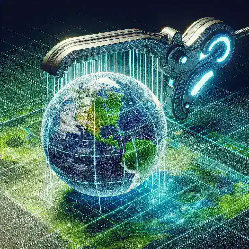 "Interactive carbon footprint calculator interface displayed on Google Earth, showcasing user-friendly features for assessing personal environmental impact and promoting sustainable living."