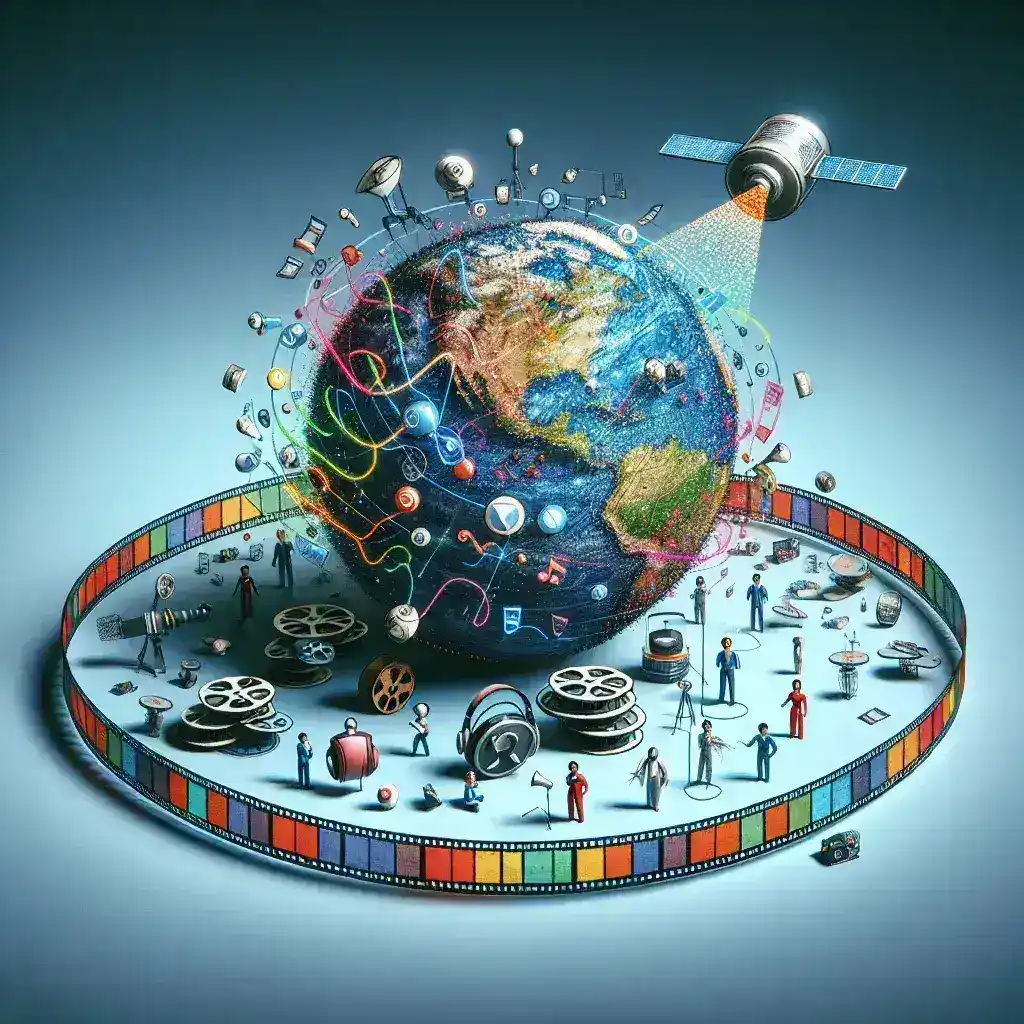 "AI-powered dubbing technology showcased in Netflix's international content expansion, featuring diverse voice actors and multilingual subtitles."