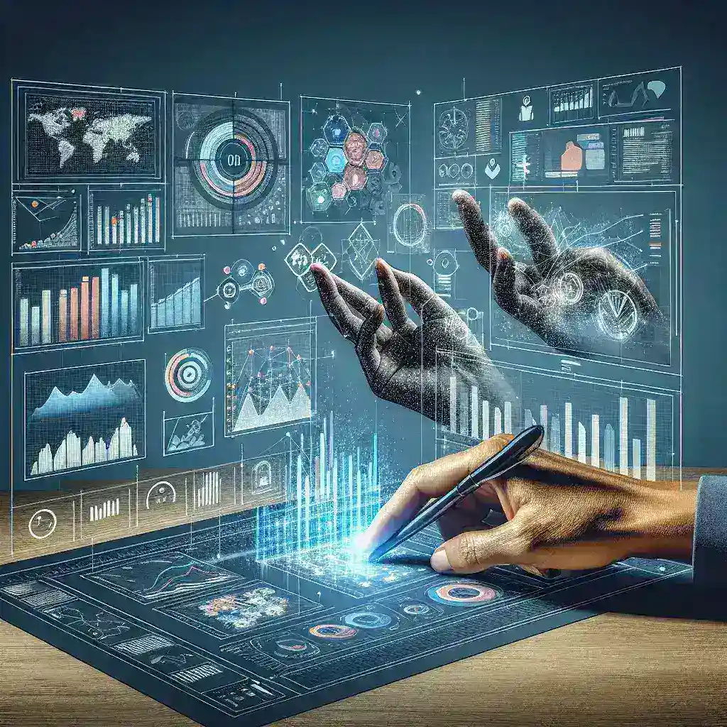 Alt text: "KPI dashboard showcasing colorful visualizations and metrics, illustrating the power of online dashboard builders to transform data into actionable insights for improved business performance."